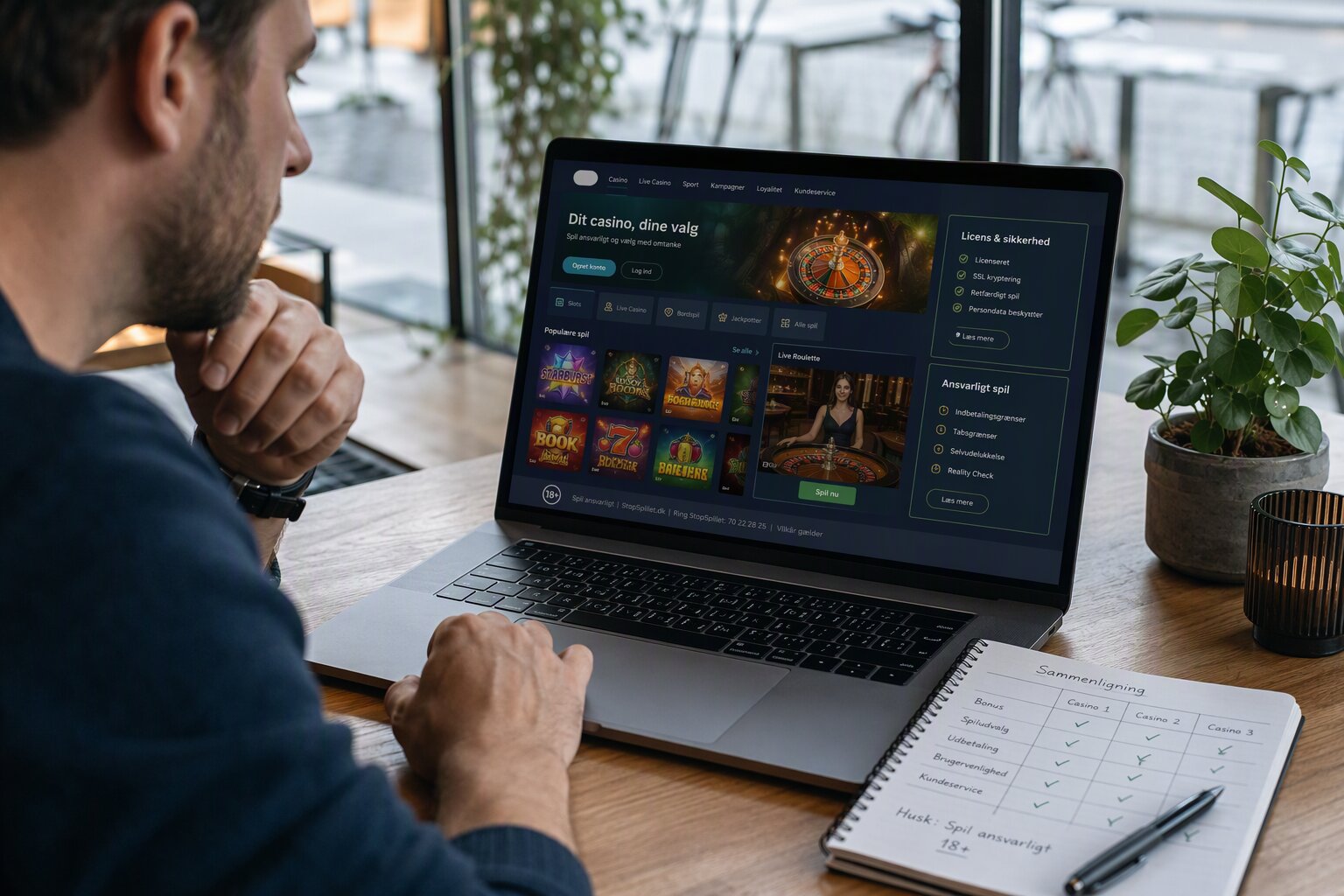 Udenlandske casinoer, spillesider: Favoritcasino vs. DKcasinosider vs. Gamblere sammenlignet